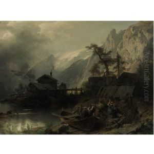By The Banks by Hermann Herzog