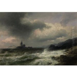 Saddle Rock Lighthouse, Maine by Hermann Herzog