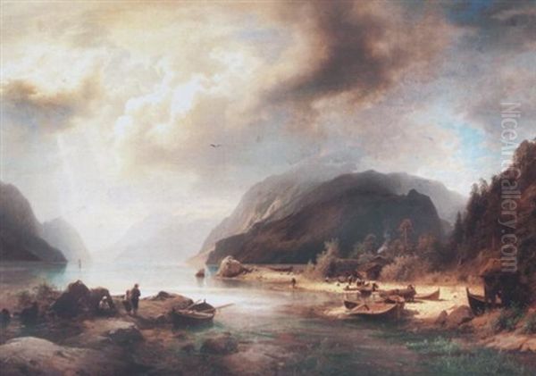 An Alpine Fishing Village - view 1