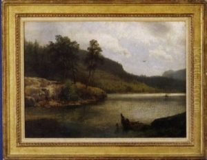 Inlet On Lake George Near 14 Mile Island by Hermann Herzog