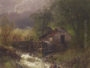 Old Grist Mill by Hermann Herzog