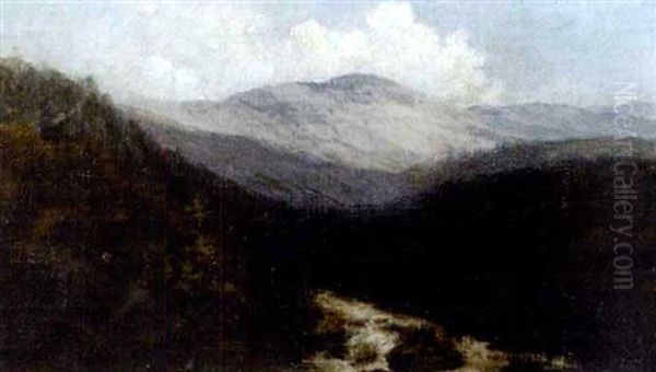 Mountain Landscape With Stream - view 1