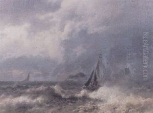 Coast Of Ostfriesland by Hermann Herzog