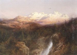 Soaring Over The Mountains by Hermann Herzog