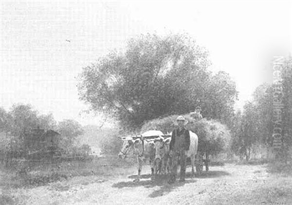 Landscape With Oxcart - view 1