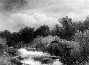 Landscape With Mill by Hermann Herzog