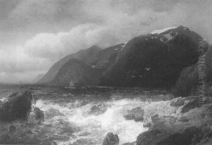 Evening On The Island Of Teroon, Norway Evening On The Island Of Teroon, Norway