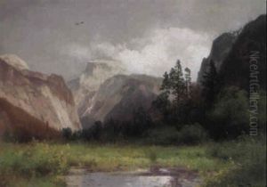 South Dome And Royal Arch, Yosemite Valley by Hermann Herzog