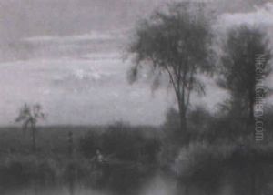 Fishing On A Summer Afternoon by Hermann Herzog