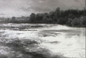 The Rapids Of Niagara by Hermann Herzog