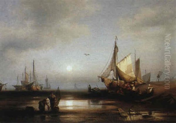 Fishermen At Dawn - view 1