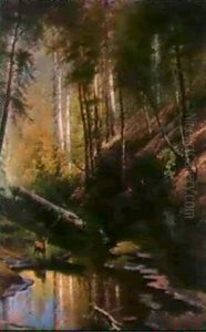 Scene On Adams Brook, Pike County, Pennsylvania