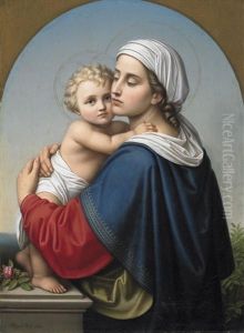 Maria Mit Dem Christusknaben by Auguste Hess