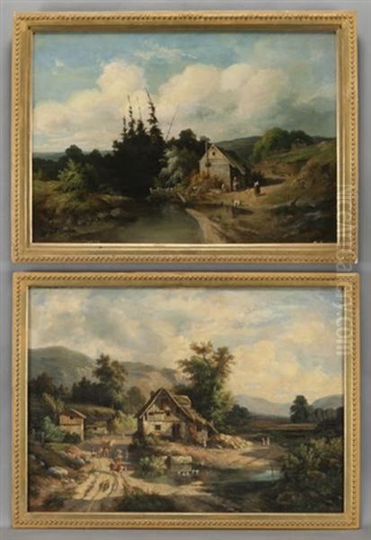 Peasants On The Farm (pair) - view 1