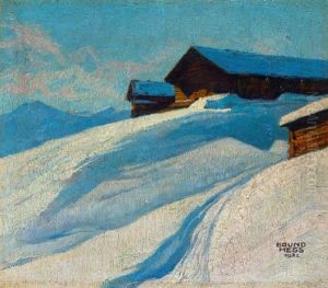 Almhutten In Tirol by Bruno Hess