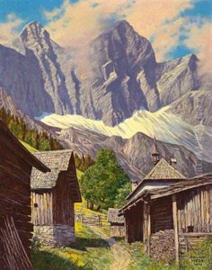 Dachstein Sudwande Aus Der Steiermark by Bruno Hess