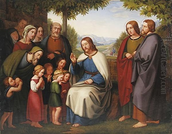 Lasset Die Kindlein Zu Mir Kommen. Christus Segnet Die Kinder - view 1