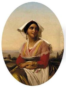 Portrait Of A Girl by Heinrich Maria von Hess