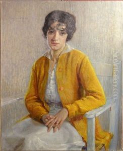 Portrait De Dame Assise Portrait De Dame Assise