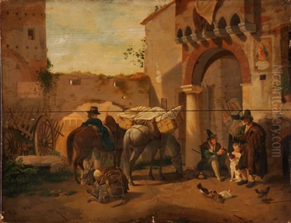 Szene In Einem Italienischen Dorf - view 1