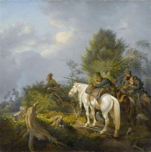 Soldaten Im Hinterhalt by Peter Heinrich Lambert Von Hess