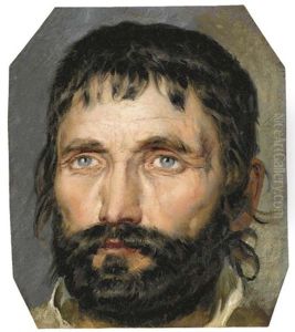 Tete D'homme Barbu by Peter Heinrich Lambert Von Hess