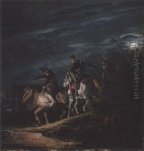 Ryttere I Maneskin by Peter Heinrich Lambert Von Hess