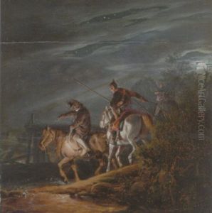 Ryttere I Maneskin by Peter Heinrich Lambert Von Hess