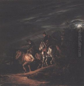 Nachtliche Reiterszene