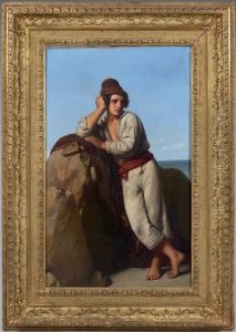 Jeune Pecheur by Alexandre-Jean-Baptiste Hesse