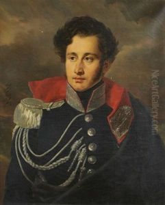 Portrait Presume Du General Caulaincourt by Alexandre-Jean-Baptiste Hesse