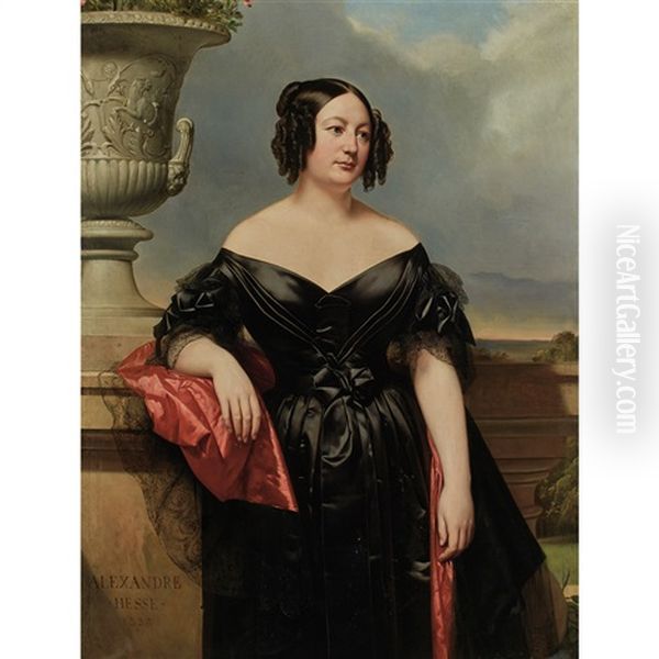 Portrait Of A Lady With A Red Shawl - view 1