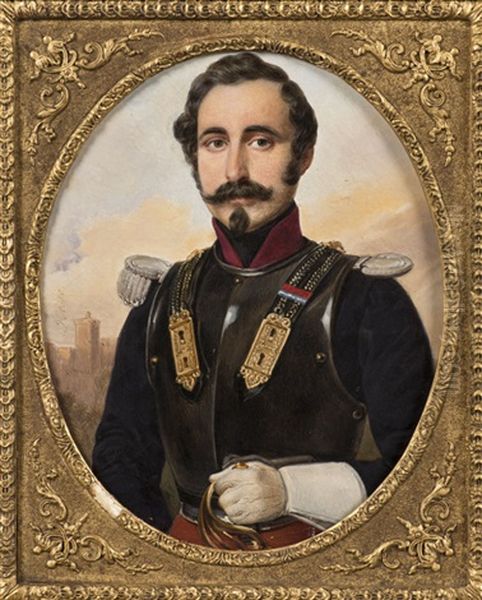Portrait D'un Cuirassier Sous Napoleon Iii - view 1