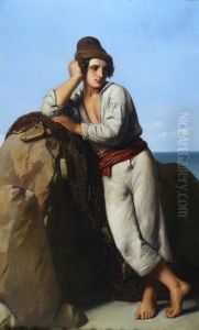 Pecheur Napolitain by Alexandre-Jean-Baptiste Hesse