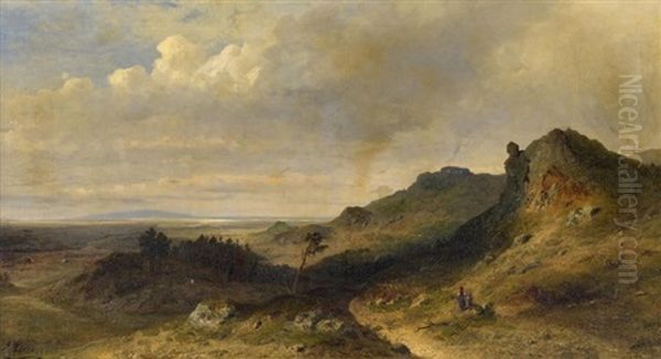 Weite Hugelige Kustenlandschaft Mit Hunengrab (vermutlich Skandinavien) - view 1