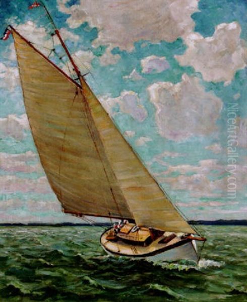 Segelschiff Bei Starker Brise - view 1