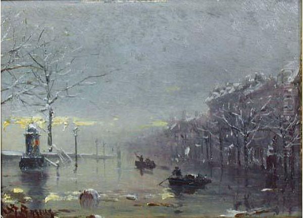 Les Inondations A Paris En Hiver - view 1