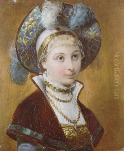 Weibliches Portrait In Renaissancekostum - view 1