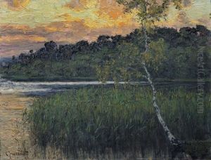 Sommerabend Am See by Carl Hessmert