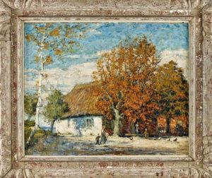 Gehoft An Der Kuste by Carl Hessmert