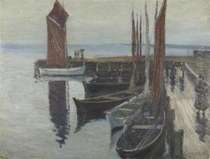Bootshafen Im Regen Bootshafen Im Regen