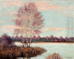 Herbstliche Seelandschaft Herbstliche Seelandschaft