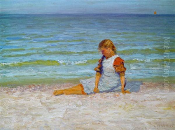 Kleines Madchen An Der See - view 1
