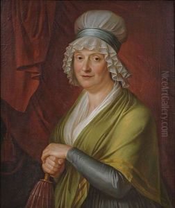 Portrait Des Stuttgarter Burgermeisters Karl Georg Heigelin (+ Portrait Der Maria Sibylla Heigelin, Laid On Cardboard; Pair) Portrait Des Stuttgarter Burgermeisters Karl Georg Heigelin (+ Portrait Der Maria Sibylla Heigelin, Laid On Cardboard; Pair)