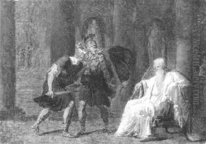 Die Ermordung Des Romischen Konsuls Papirius by Philipp Friedrich Von Hetsch