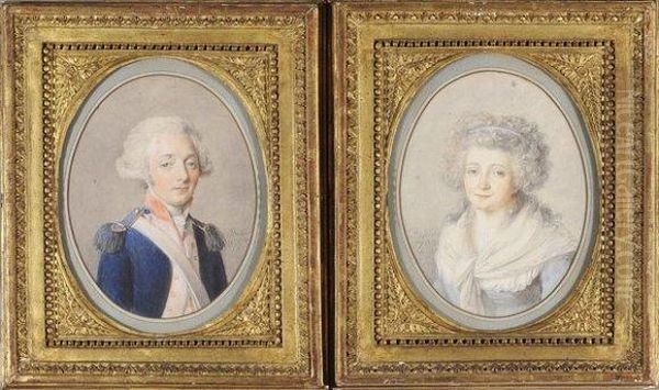 Portrait D'un Officier Et D'une Dame De Qualite - view 1