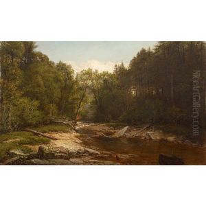 Pennsylvania Landscape With Stream by George T. Hetzel