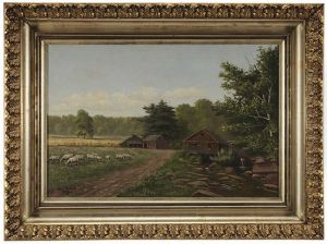 Sheep In A Farmyard
