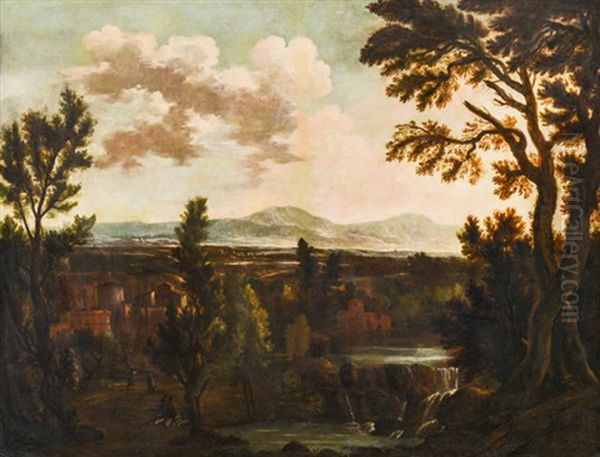 Weite Fluslandschaft Mit Dorfern Ud Reisenden - view 1