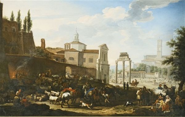 Rome, A View Of The Campo Vaccino - view 1